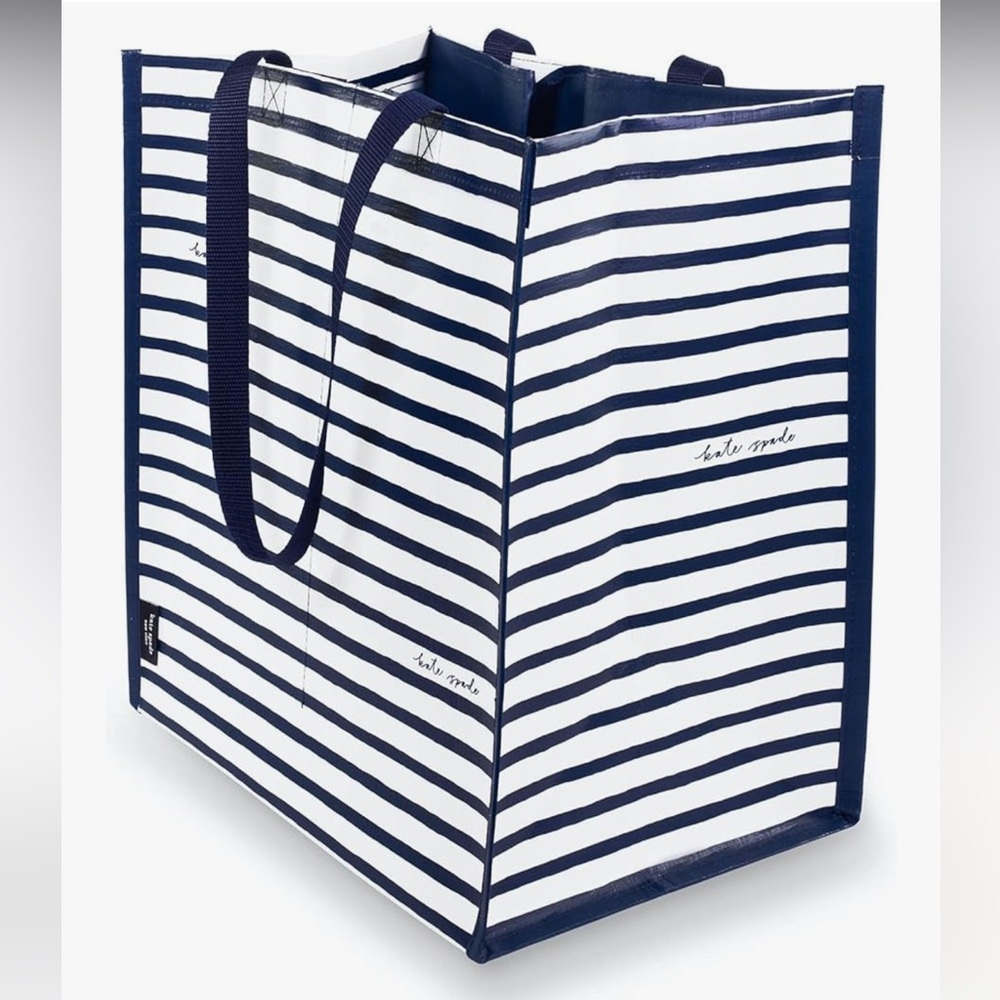 🆕 Kate Spade New York Reusable Shopping Bag, Grocery Tote with Shoulder Straps - Picture 2 of 6